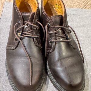 MR PANAMA Jack Havana Joe Brown Leather Ankle Lace Up Boots 41 Waxy Waterproof